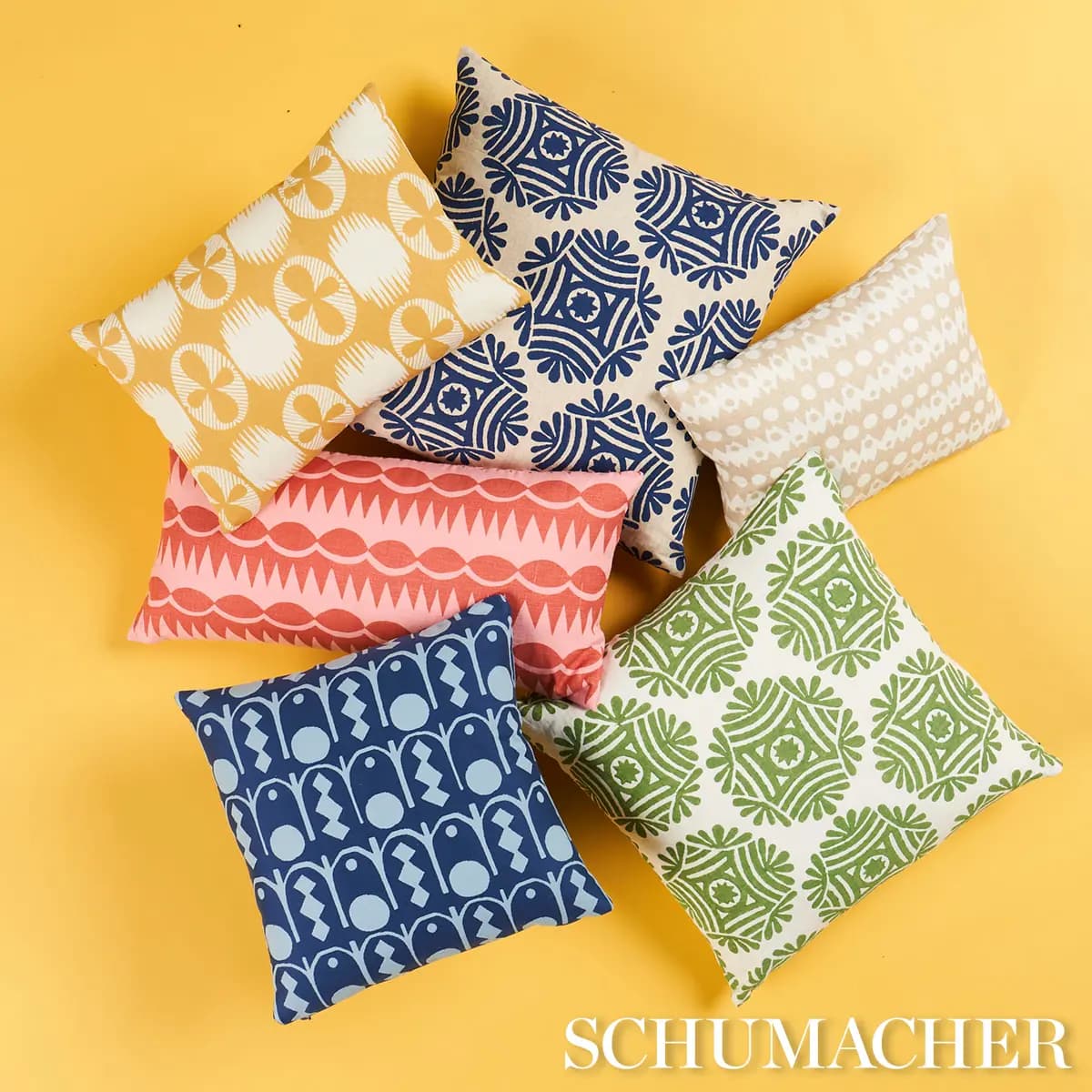 Gilded Star Block Print Pillow_ NAVY ON NATURAL