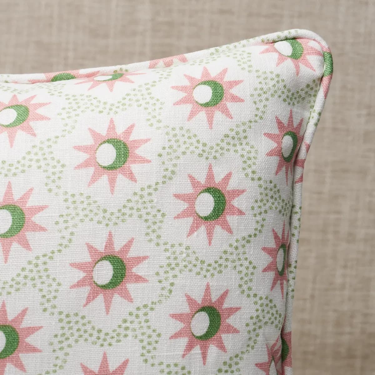Lucie Pillow_ PINK & GREEN