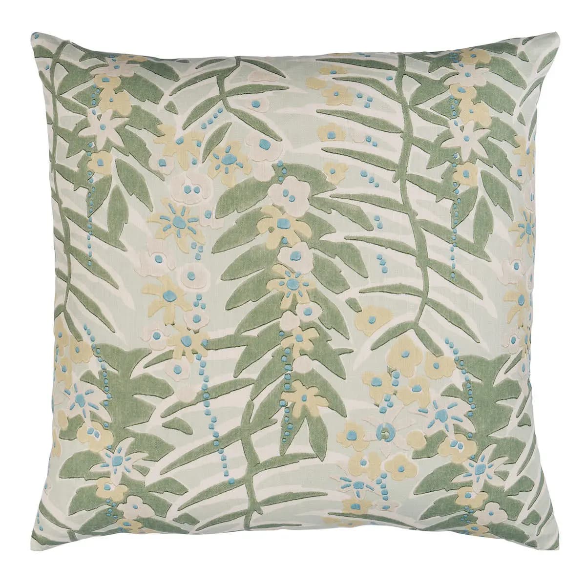 Ashbee Botanical Pillow_ AQUA