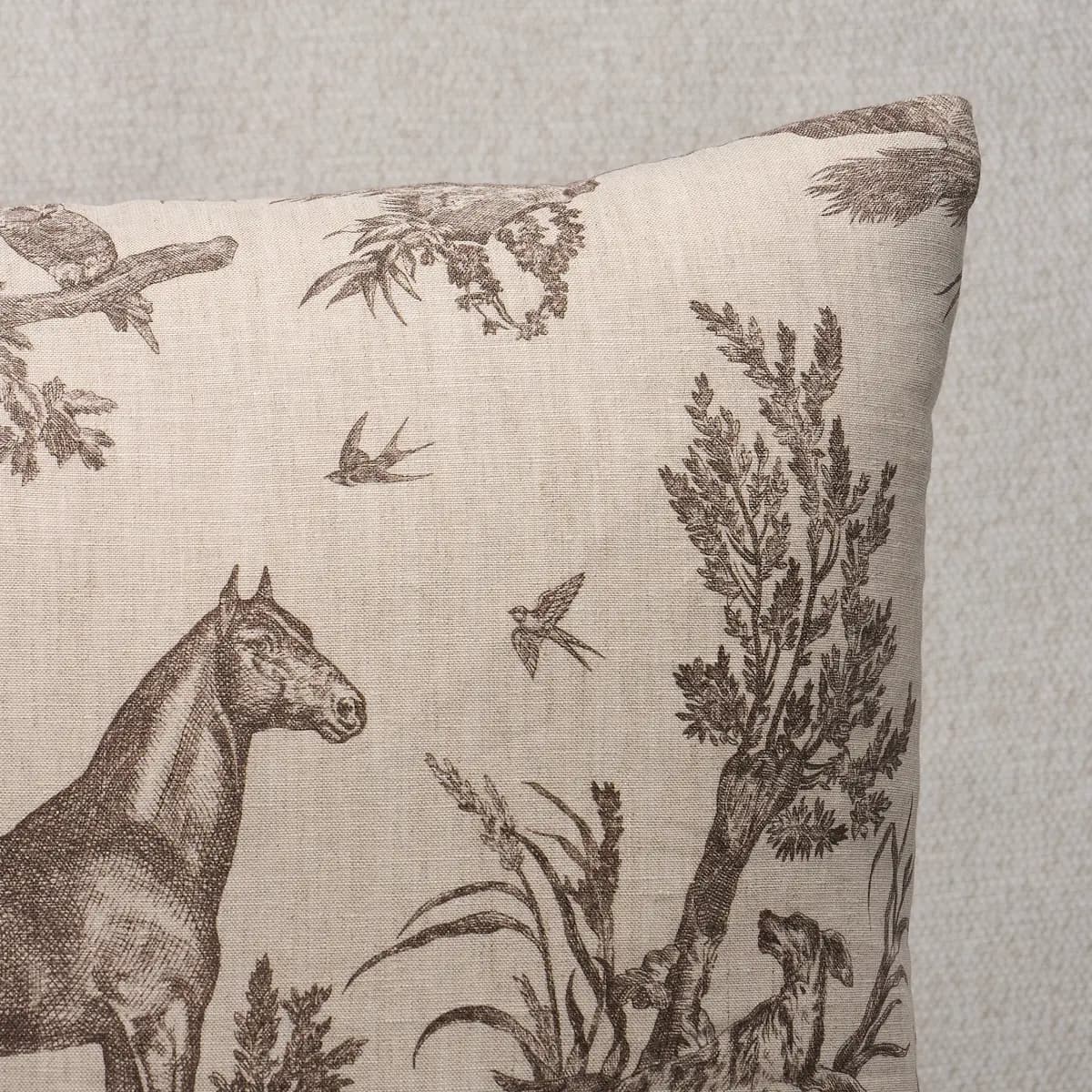 Western Toile Pillow_ SEPIA