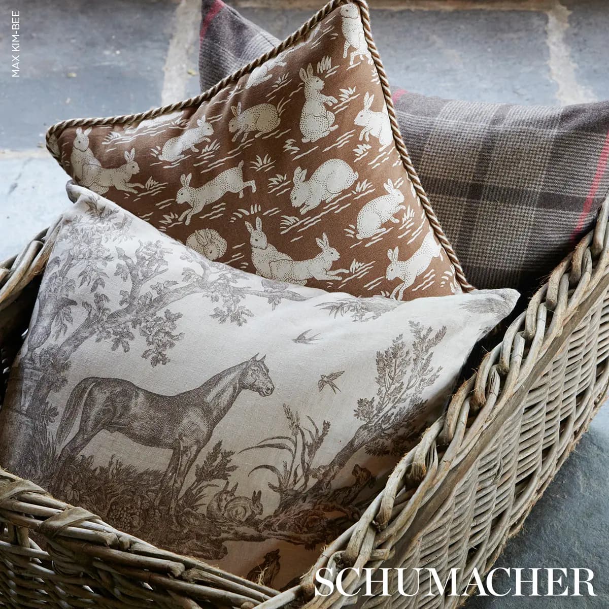 Western Toile Pillow_ SEPIA