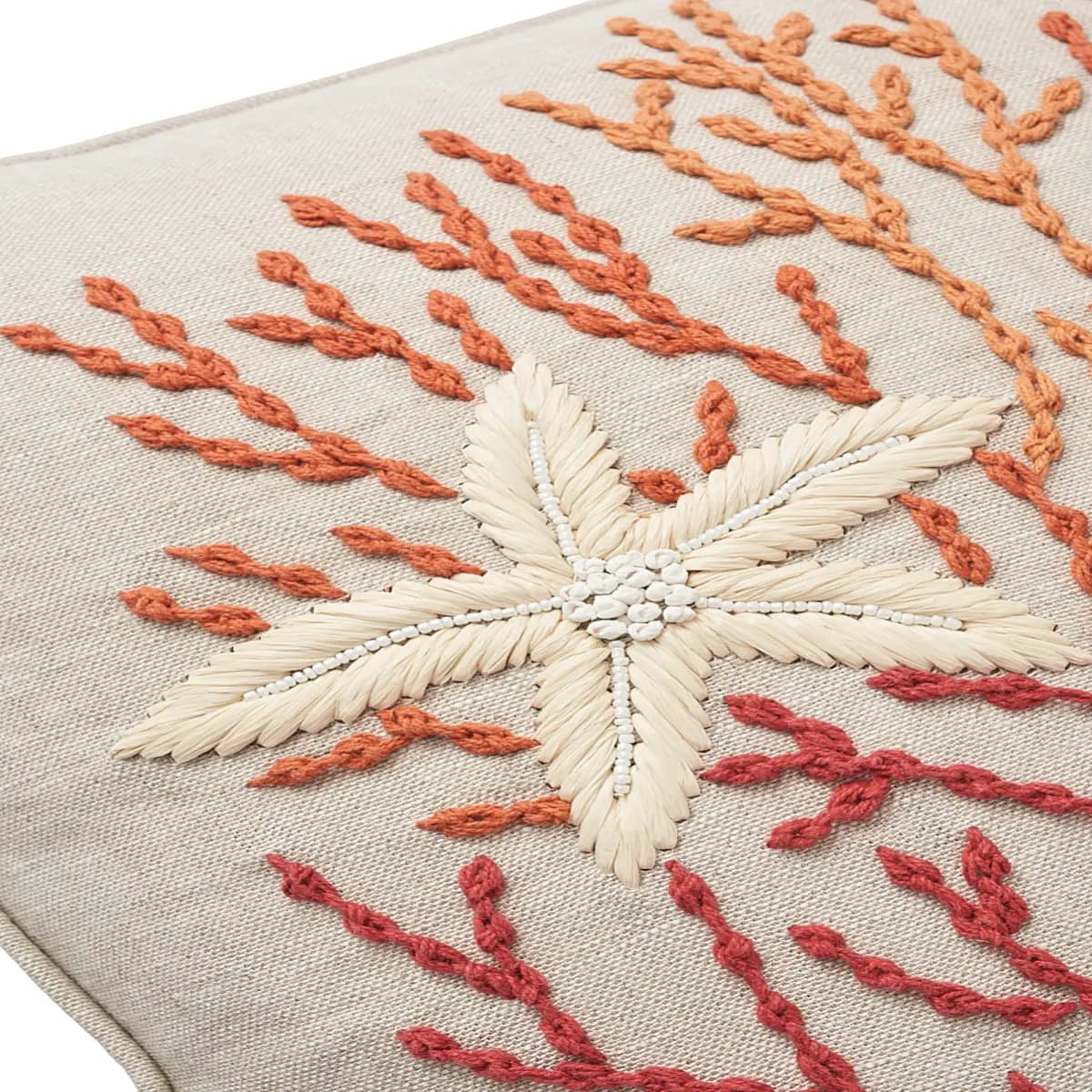 Starfish Pillow_ CORAL