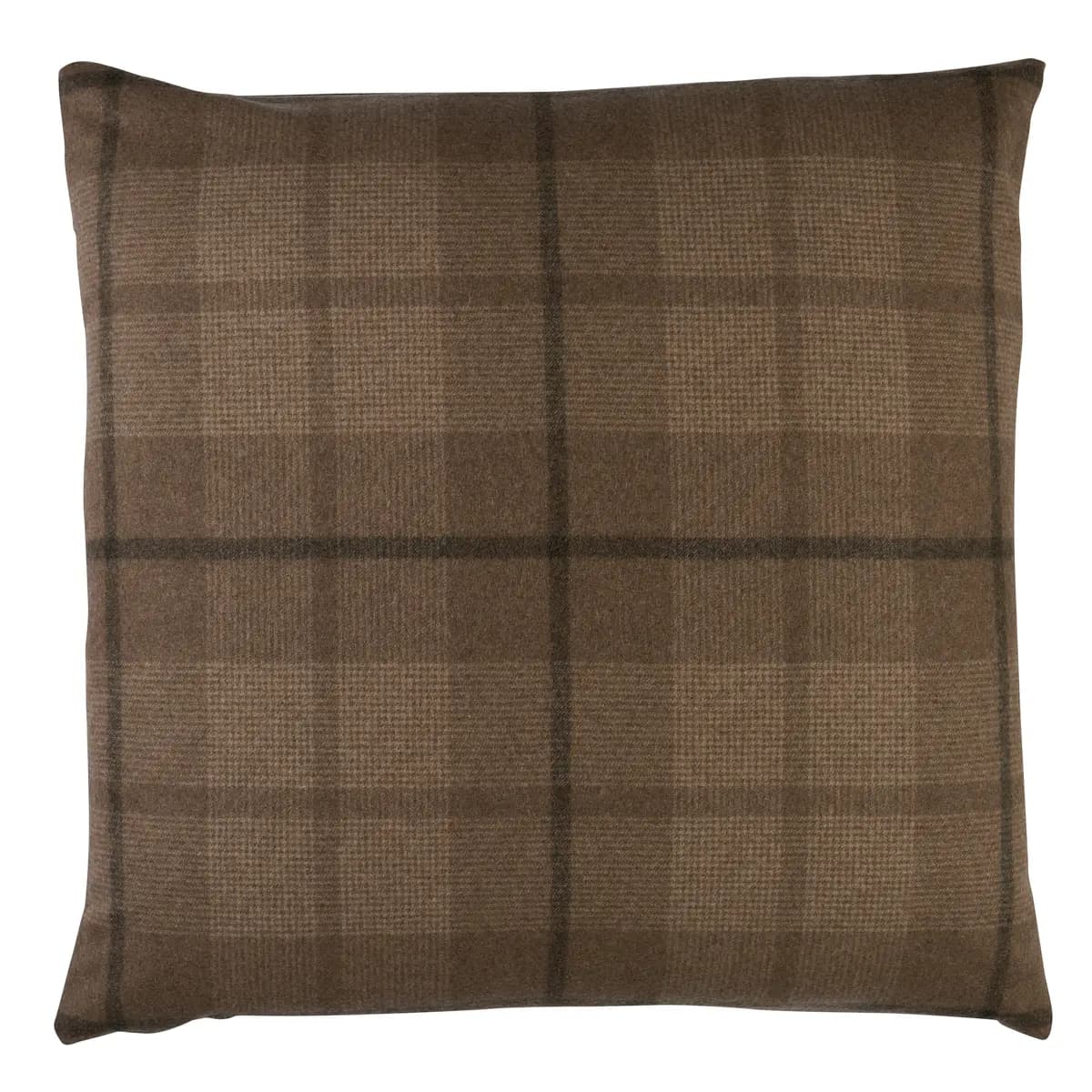 Montana Wool Plaid Pillow_ BUCKSKIN