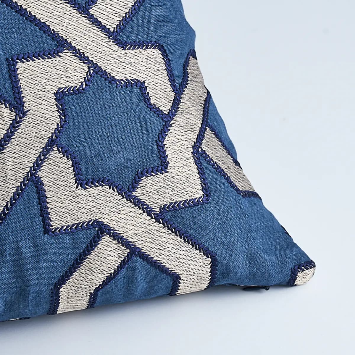 Cordoba Embroidery Pillow_ INDIGO