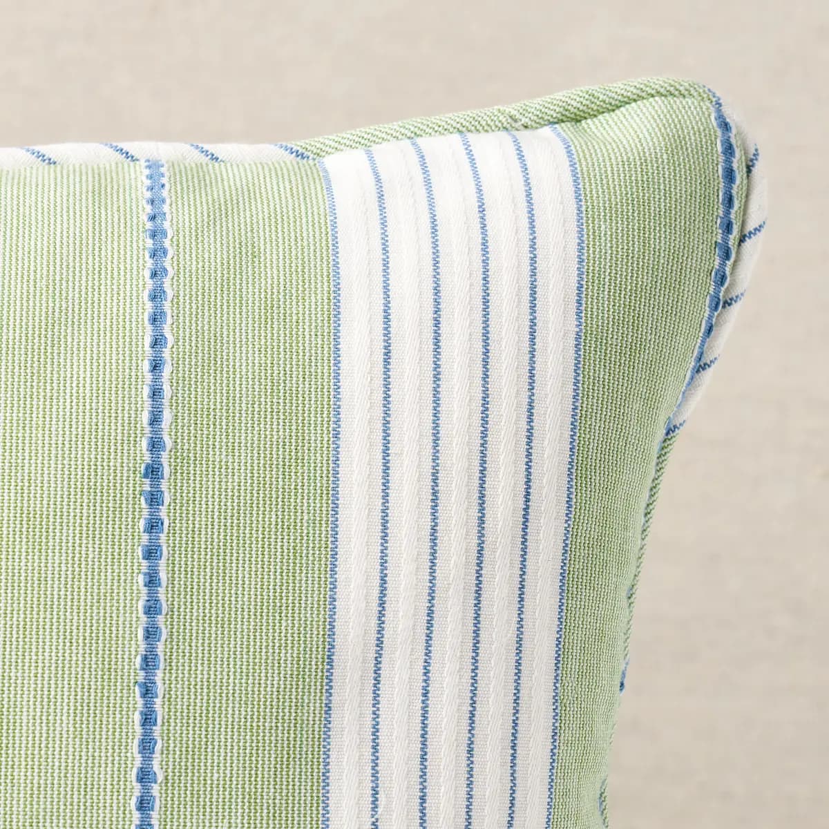 Audrey Stripe Pillow_ GREEN