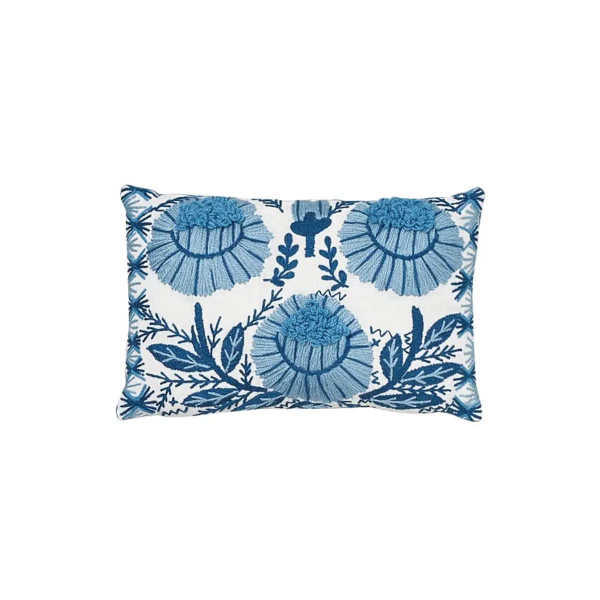Marguerite Embroidery Pillow B_ SKY