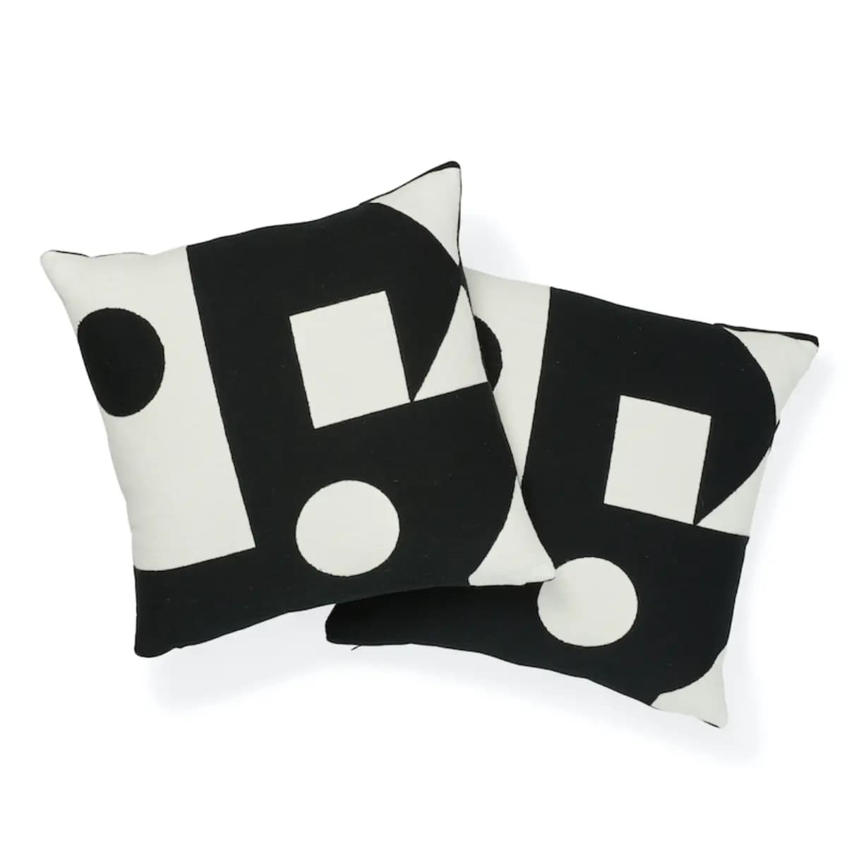 Binary Embroidery Pillow_ BLACK