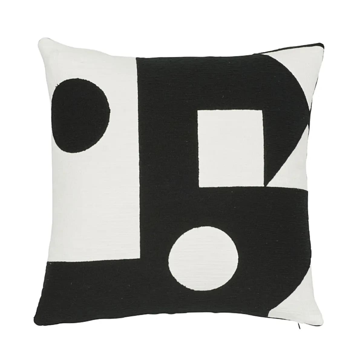 Binary Embroidery Pillow_ BLACK