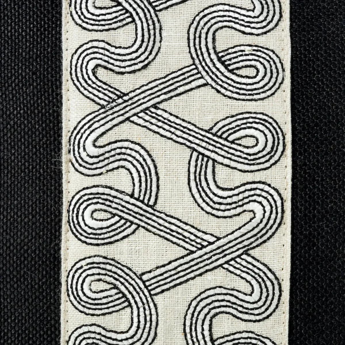 Freeform Tape Pillow_ BLACK