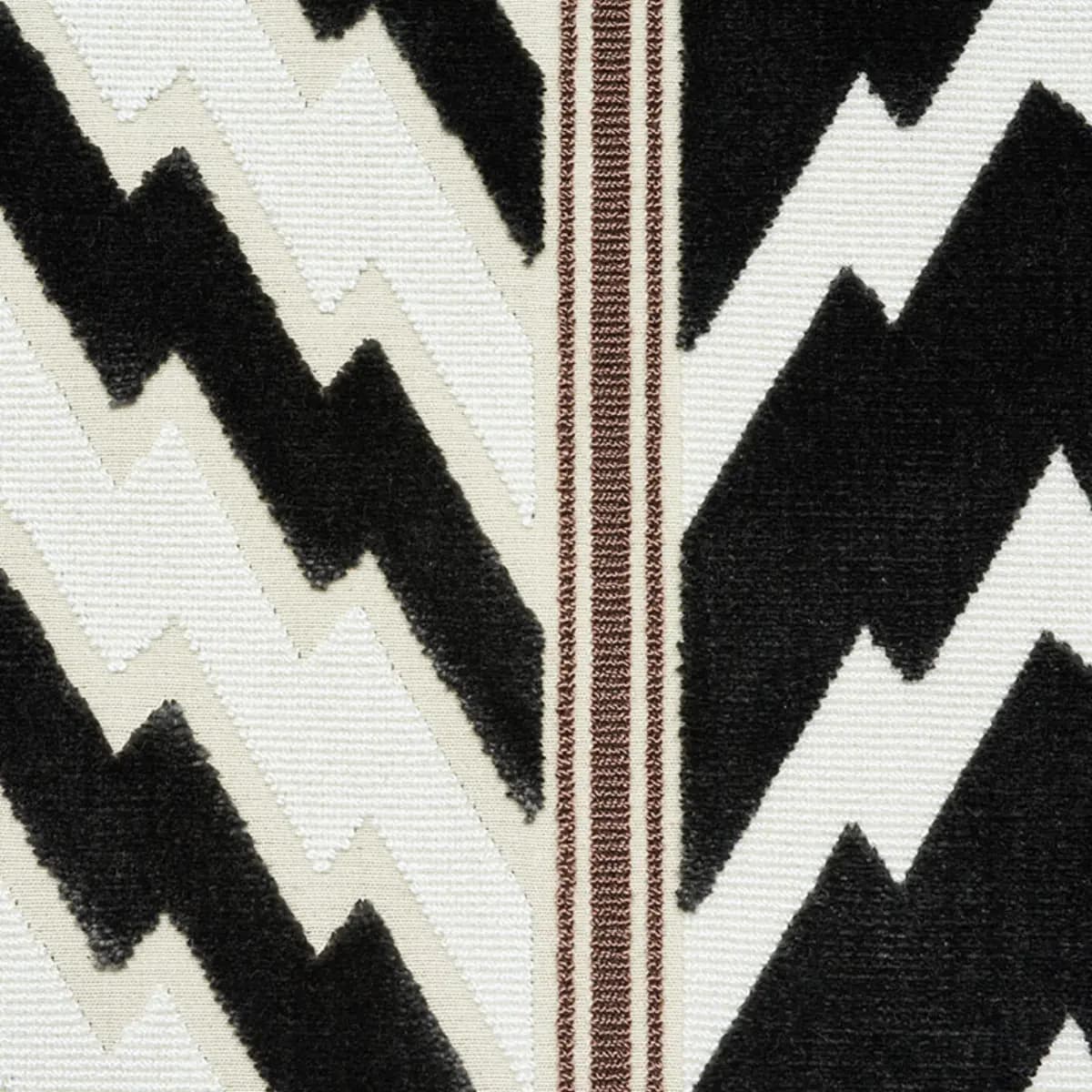 Florentine Velvet Pillow_ BLACK & WHITE