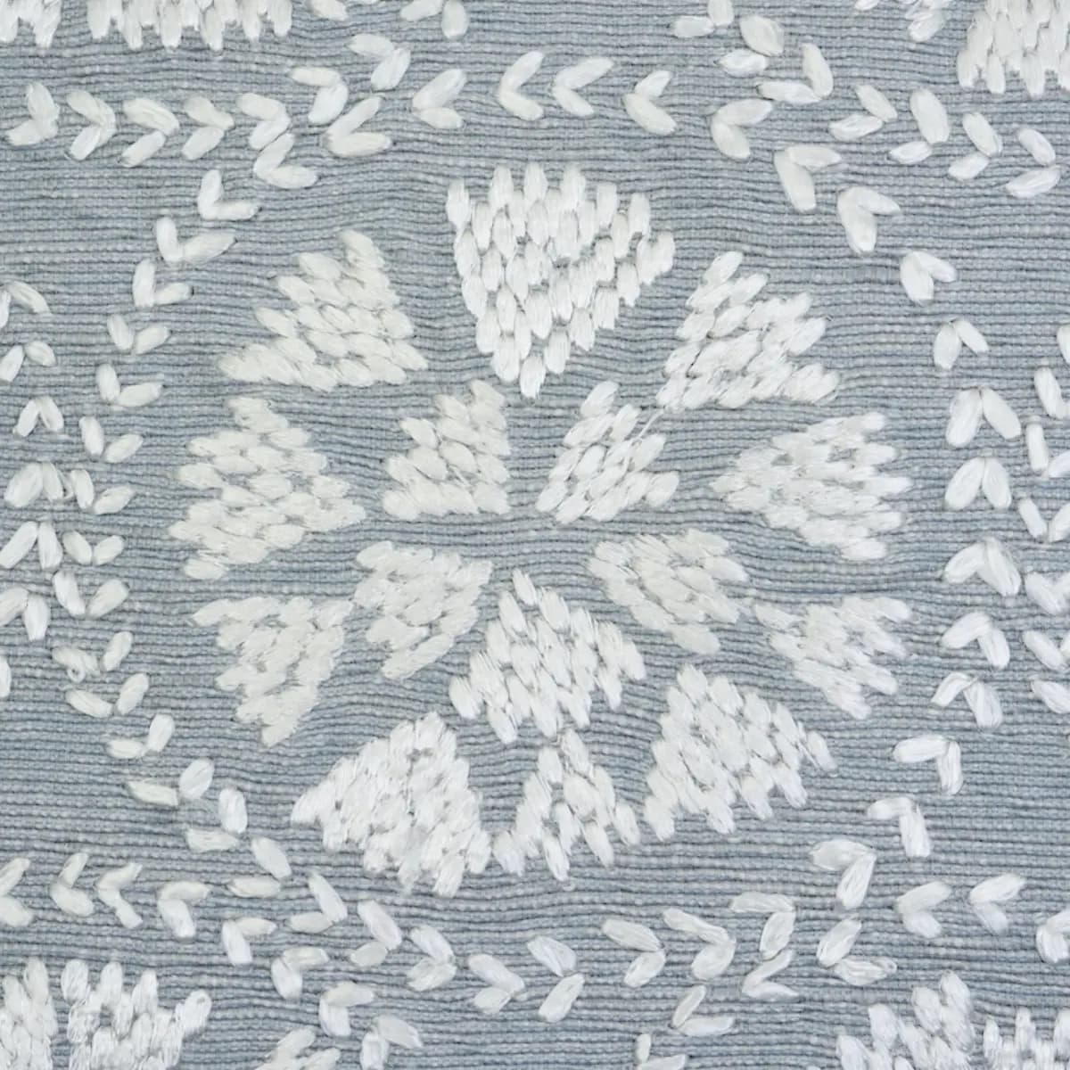Isla Hand Embroidery Pillow_ SKY
