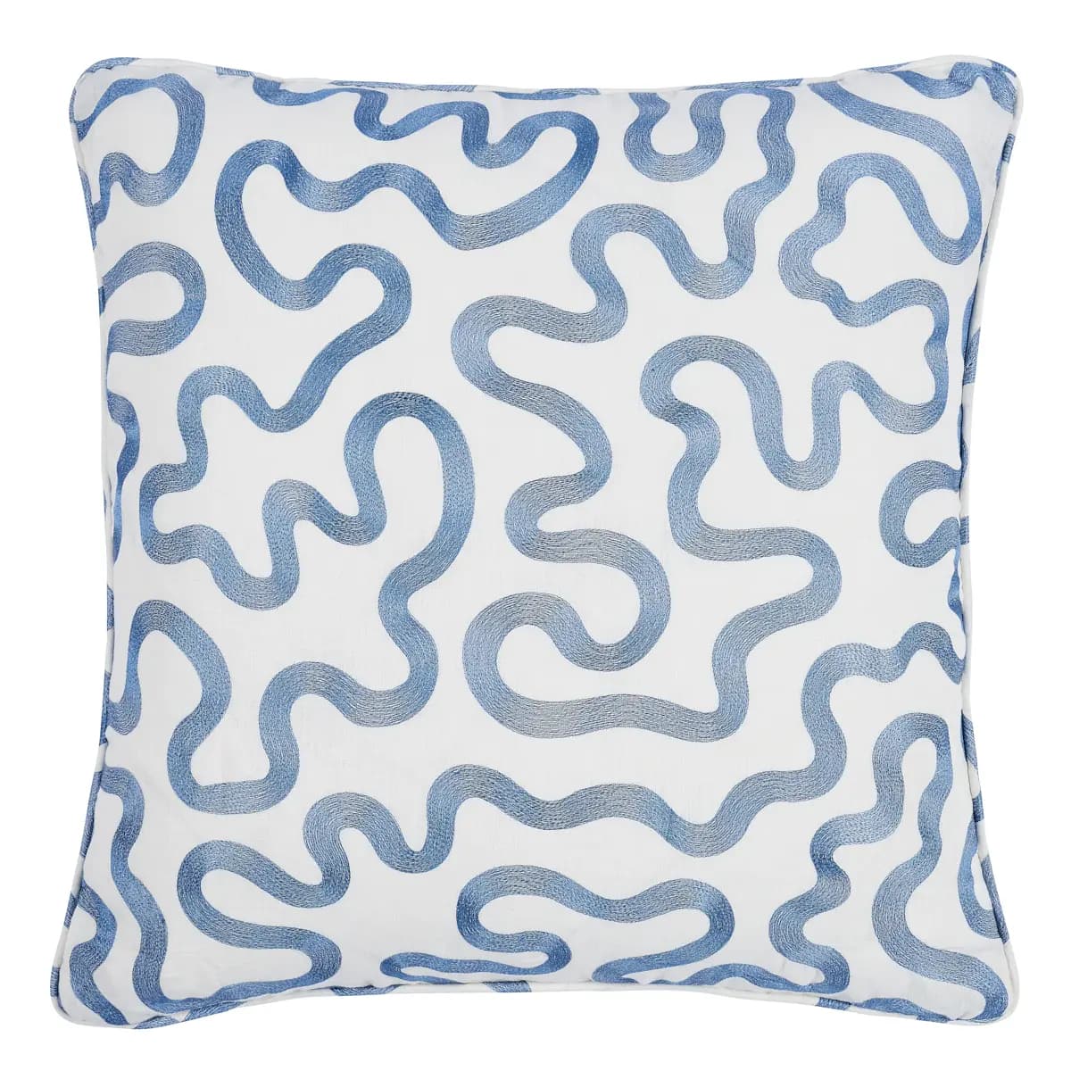 Riley Pillow_ NAVY ON IVORY