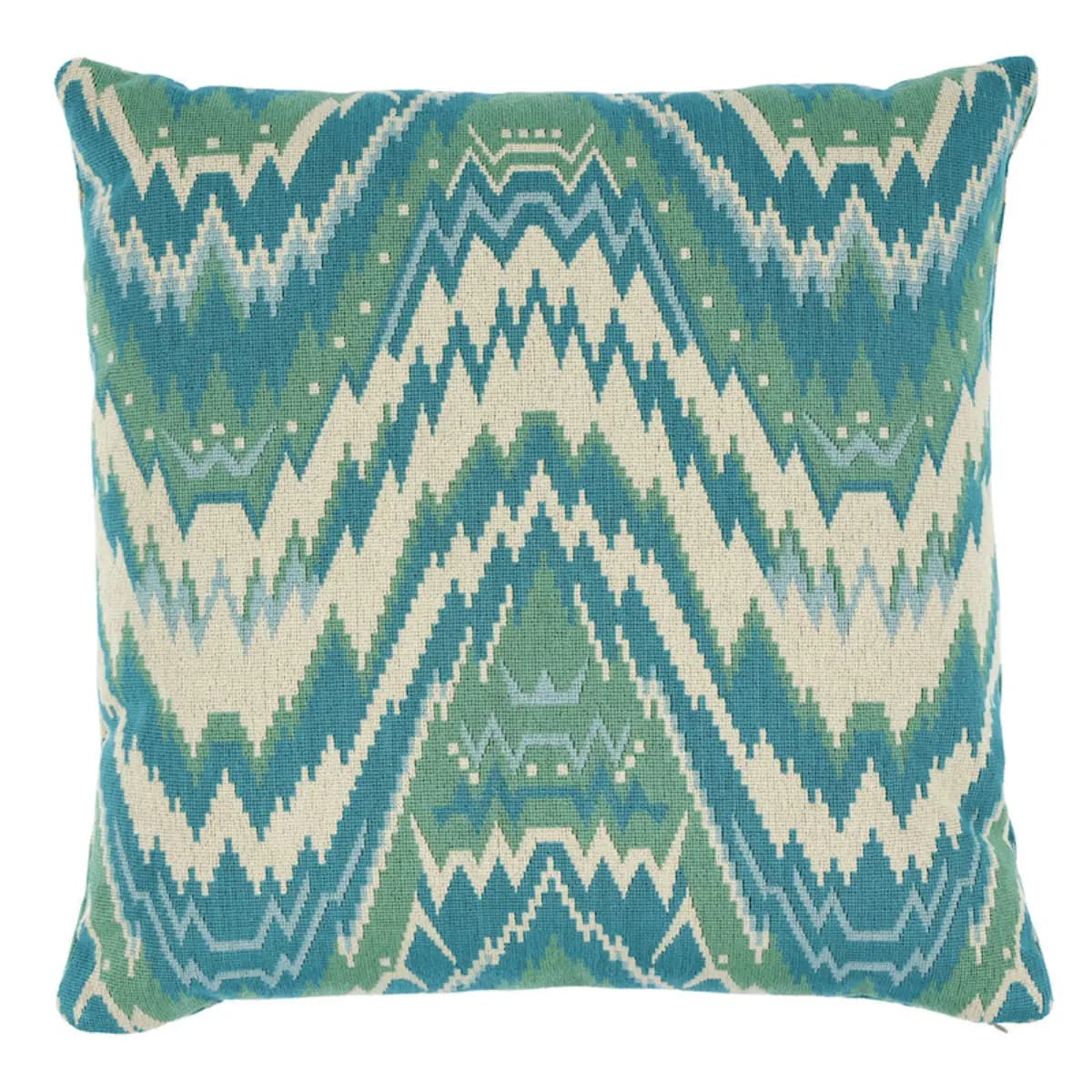 Tauride Épinglé Pillow_ PEACOCK