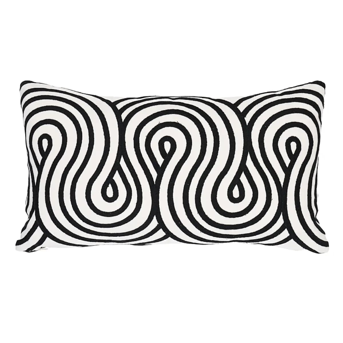 Giraldi Embroidery Pillow_ BLACK