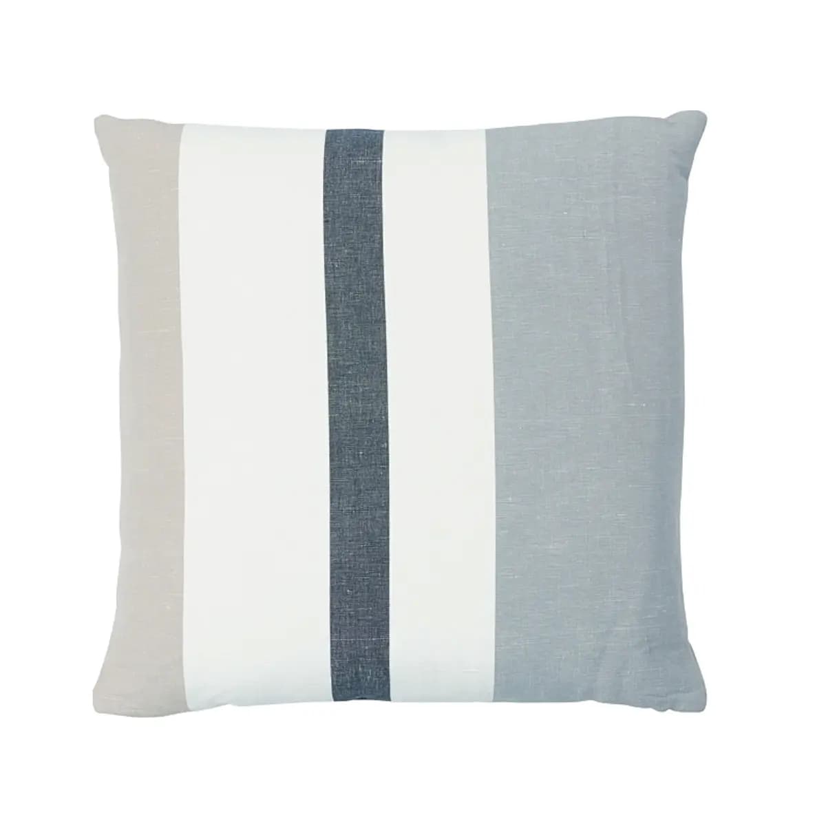 Lolland Linen Stripe Pillow_ GREY SAND