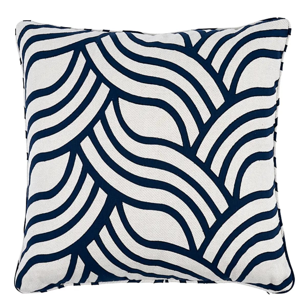 Sangomar Applique Pillow_ NAVY