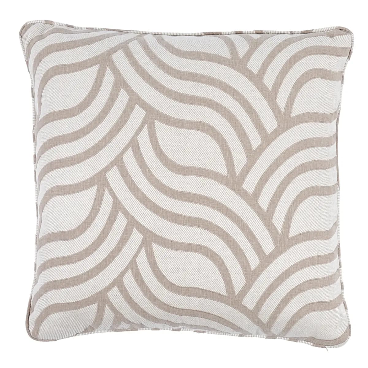 Sangomar Applique Pillow_ BROWN