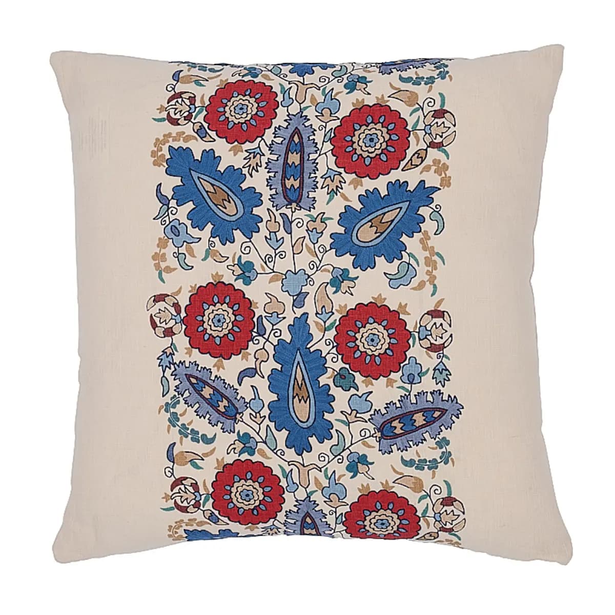 Anatolia Embroidery Pillow_ RED & BLUE