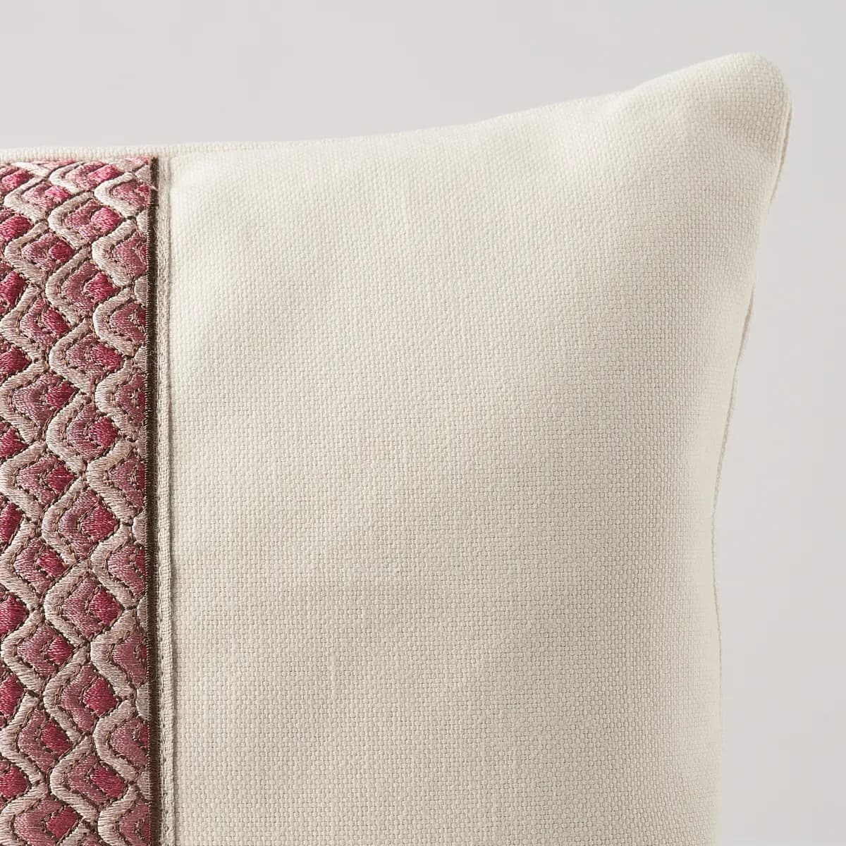 Sunrise Embroidery Pillow_ PINK