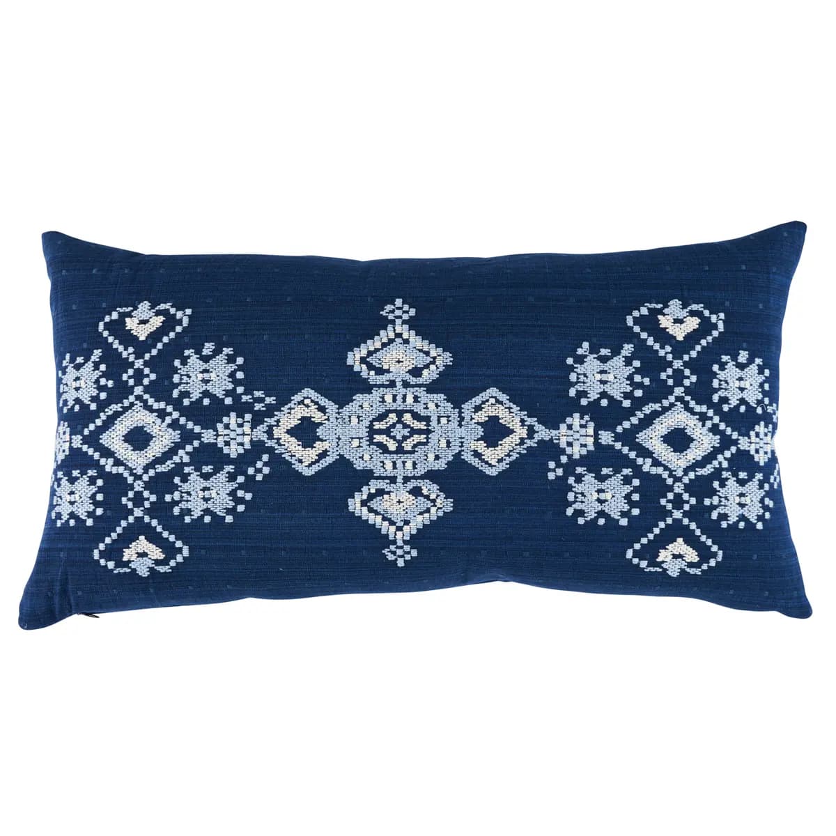 Nadira Embroidery Pillow_ INDIGO