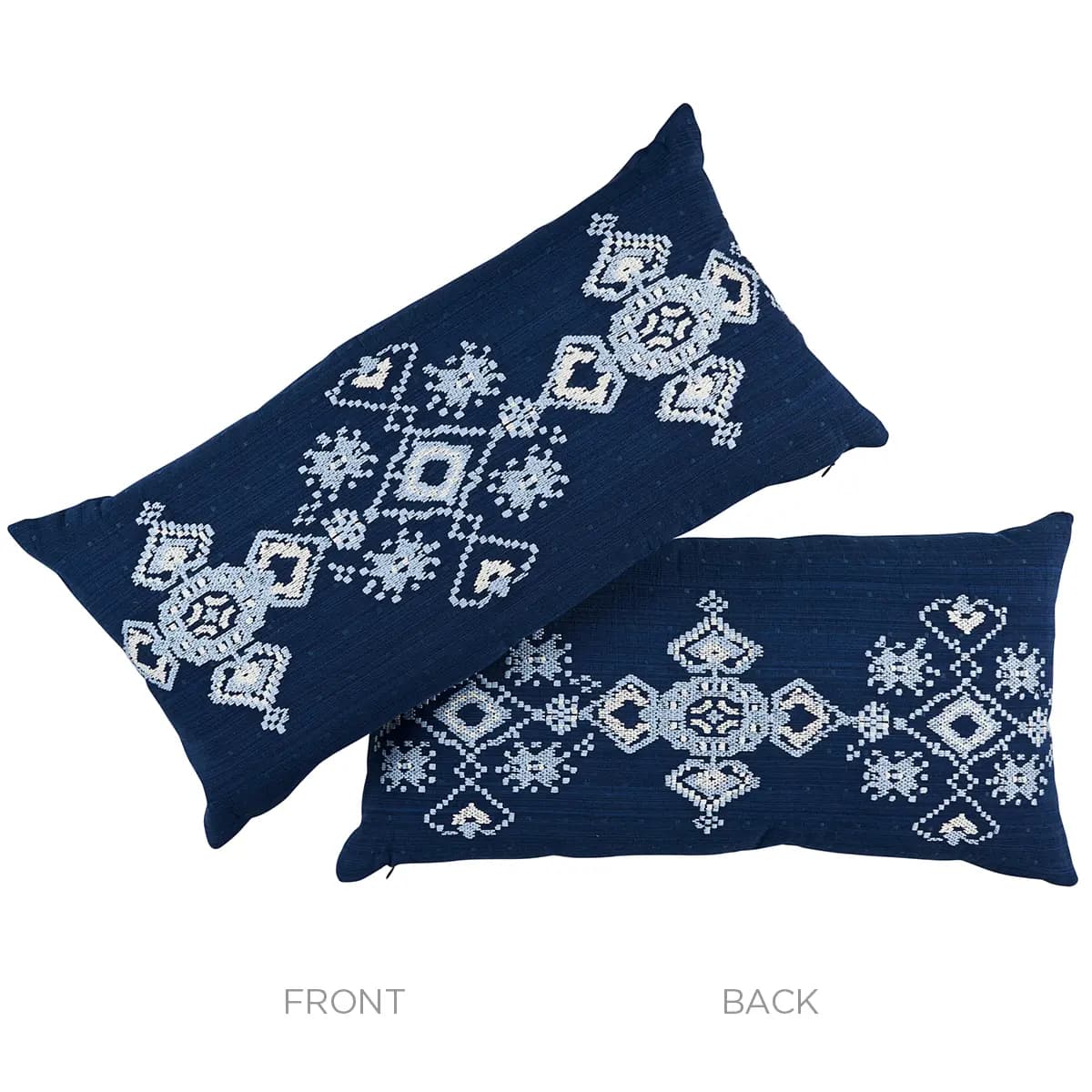 Nadira Embroidery Pillow_ INDIGO