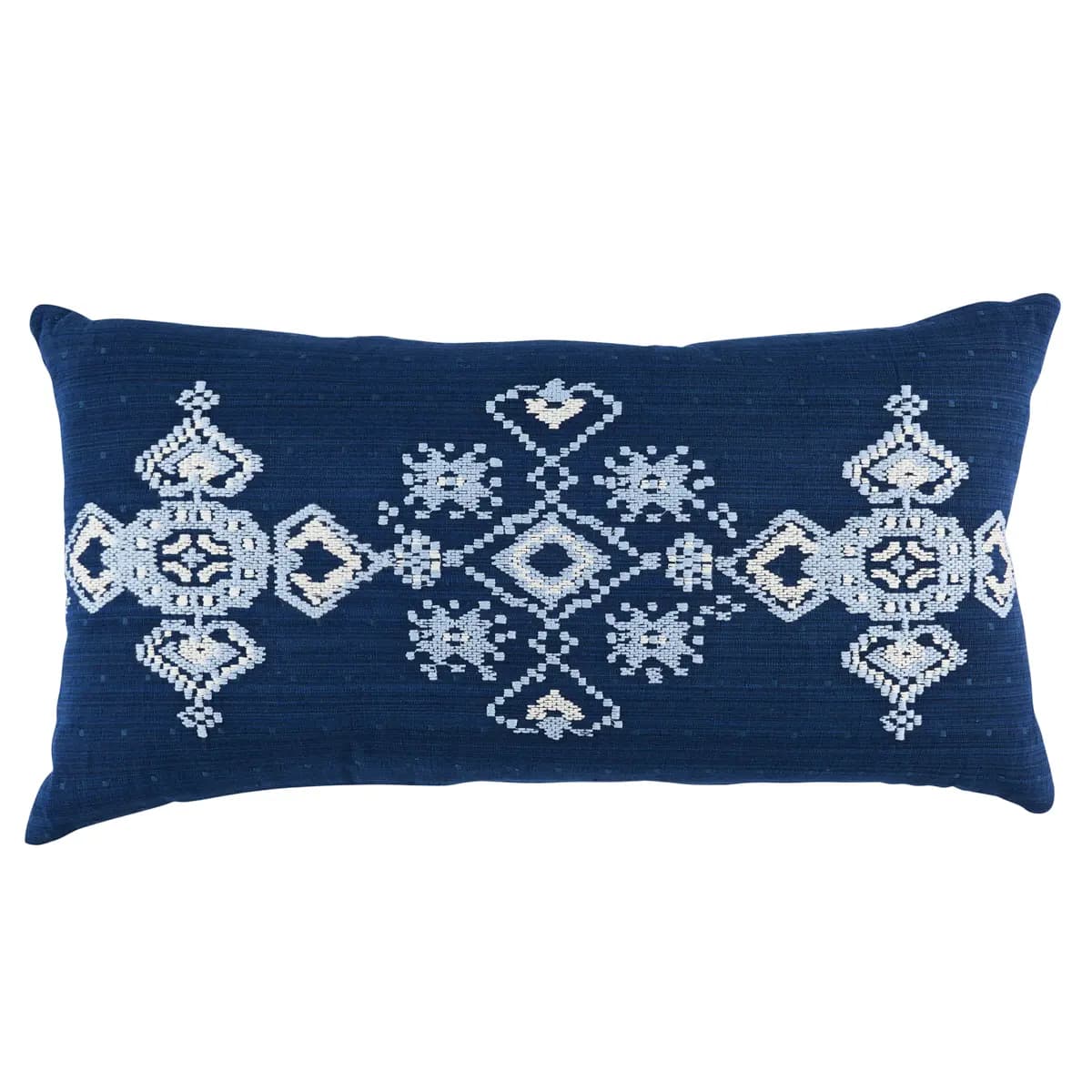 Nadira Embroidery Pillow_ INDIGO