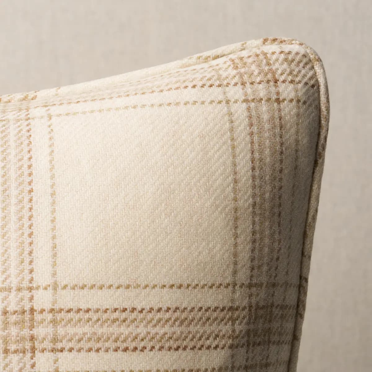 Blackburn Merino Plaid Pillow_ IVORY