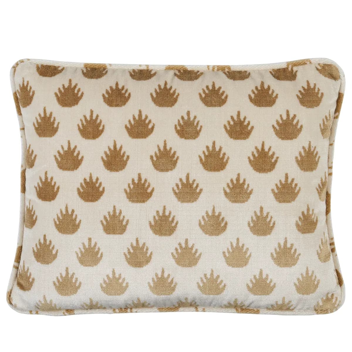 Coronation Velvet Pillow_ CAMEL