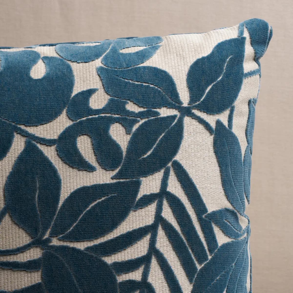 Miramar I/O Velvet Pillow_ CADET