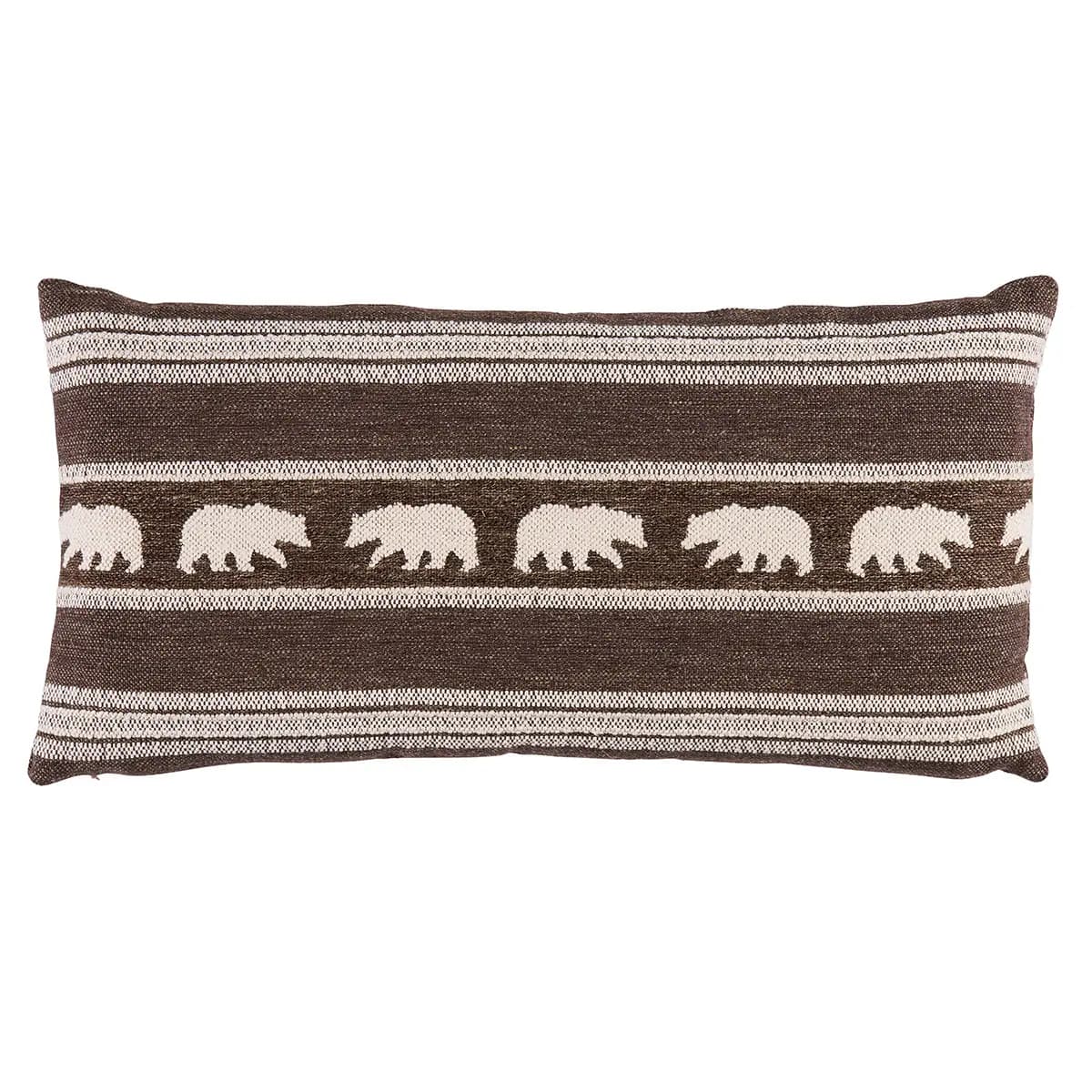 Koda Stripe Pillow_ COFFEE