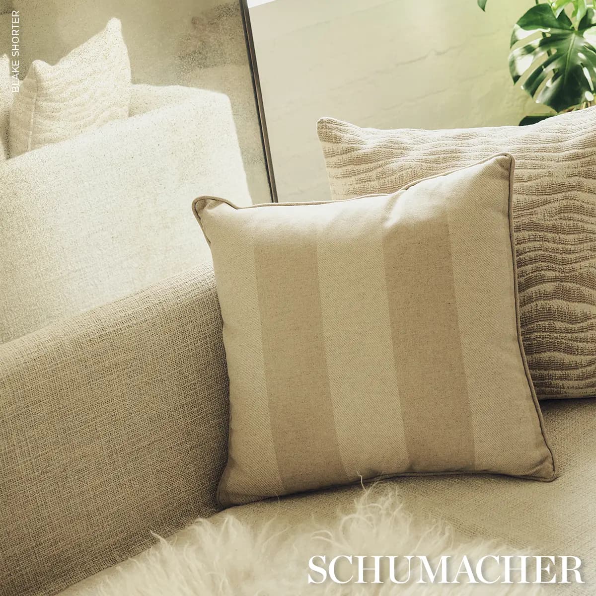 Hemlock Stripe Pillow_ NATURAL