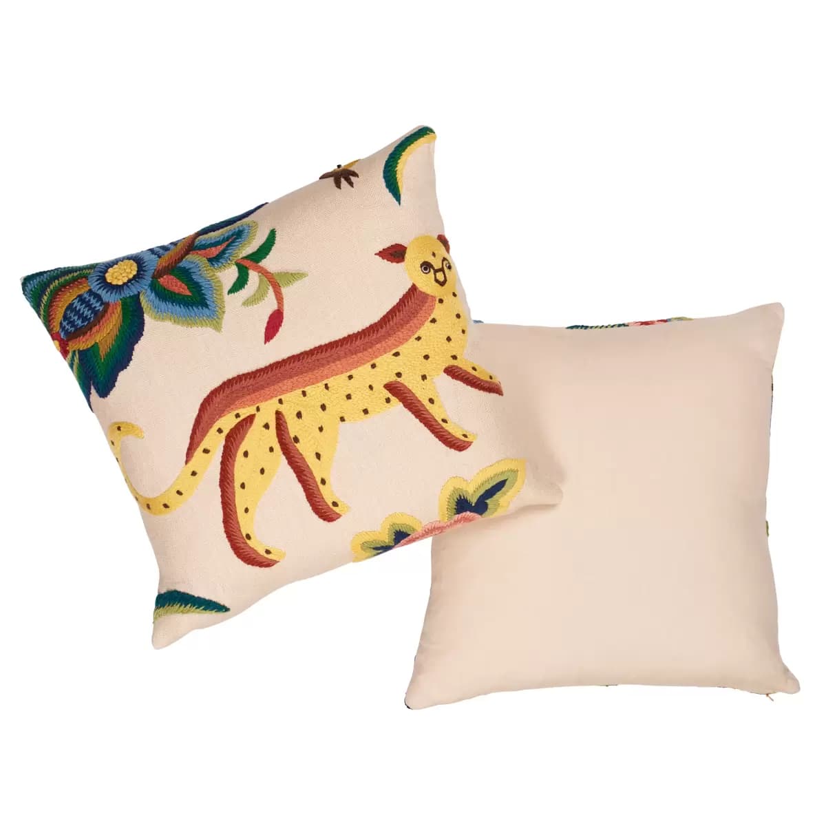 Spotswood Crewel Pillow A_ PARADISE