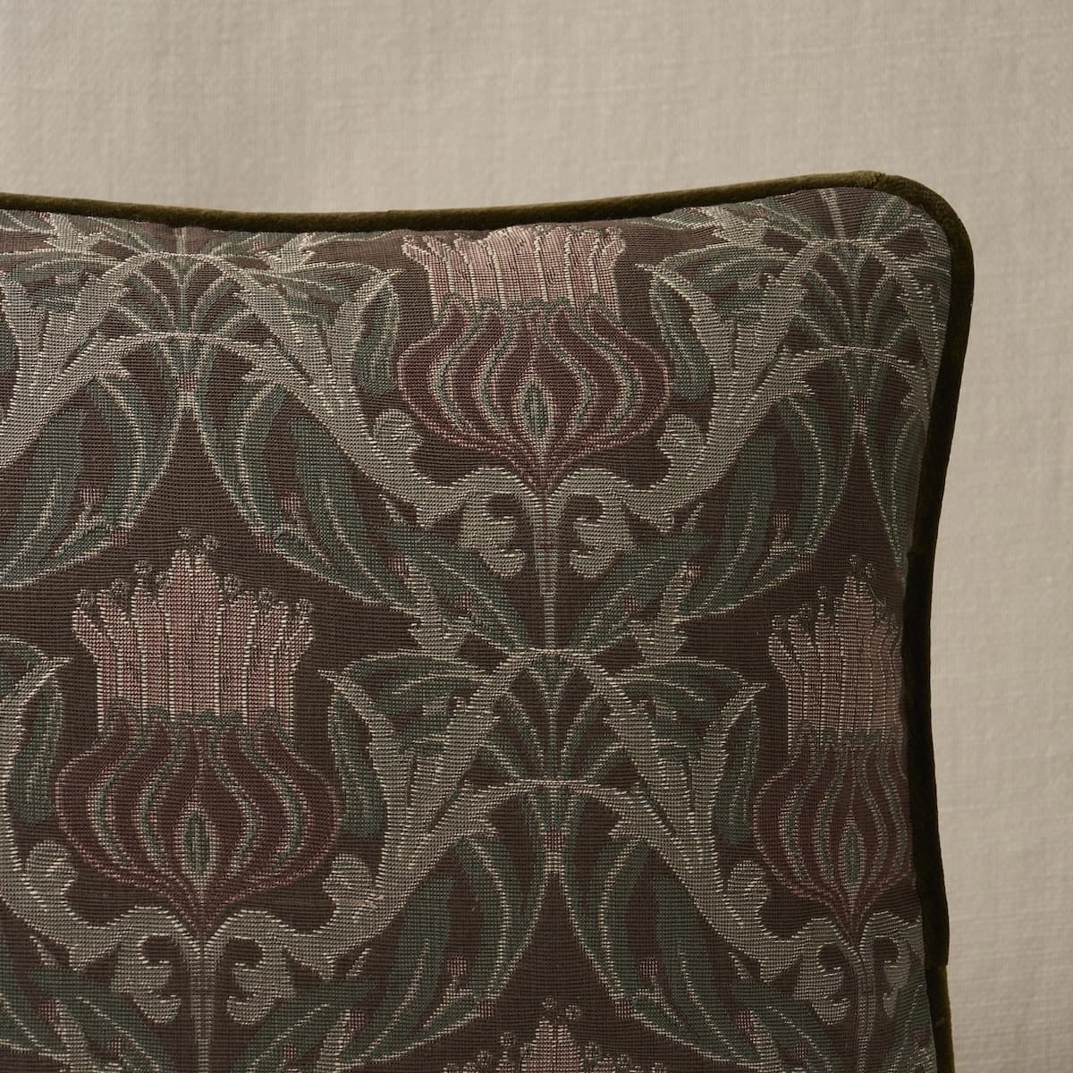 Rowallan Trellis Pillow_ CHOCOLATE