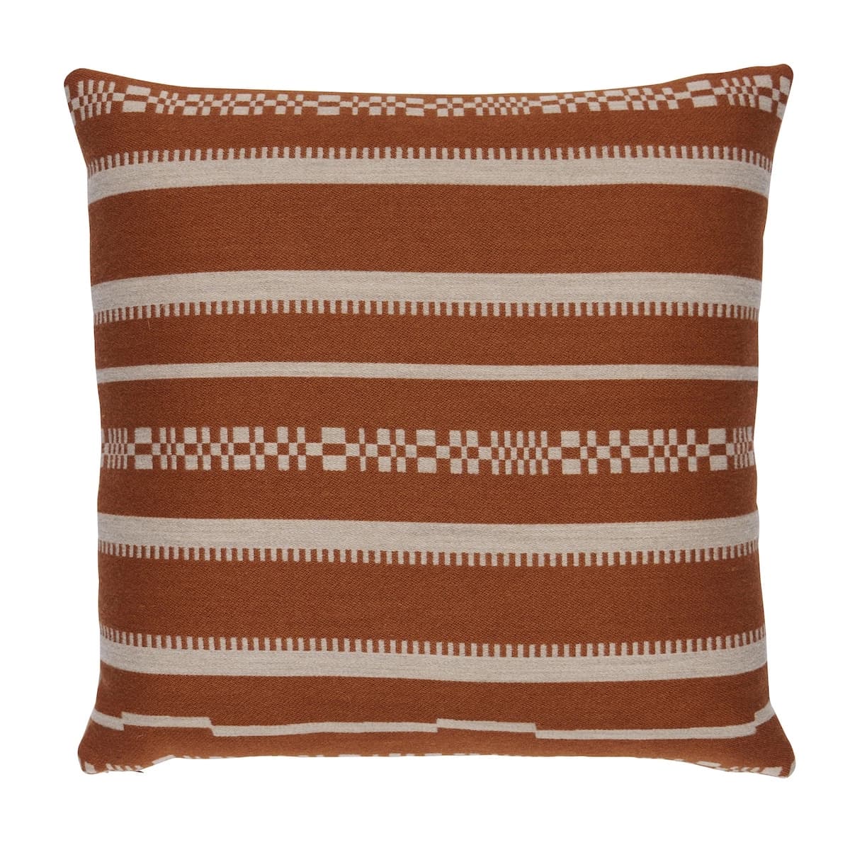 Skyline Stripes Pillow_ BURNT ORANGE