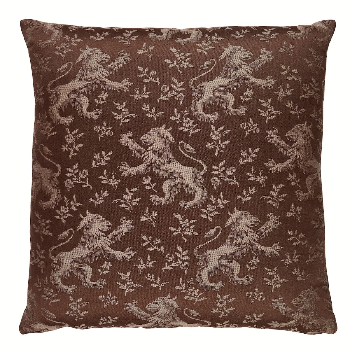 Ewan's Beasts Pillow_ BROWN