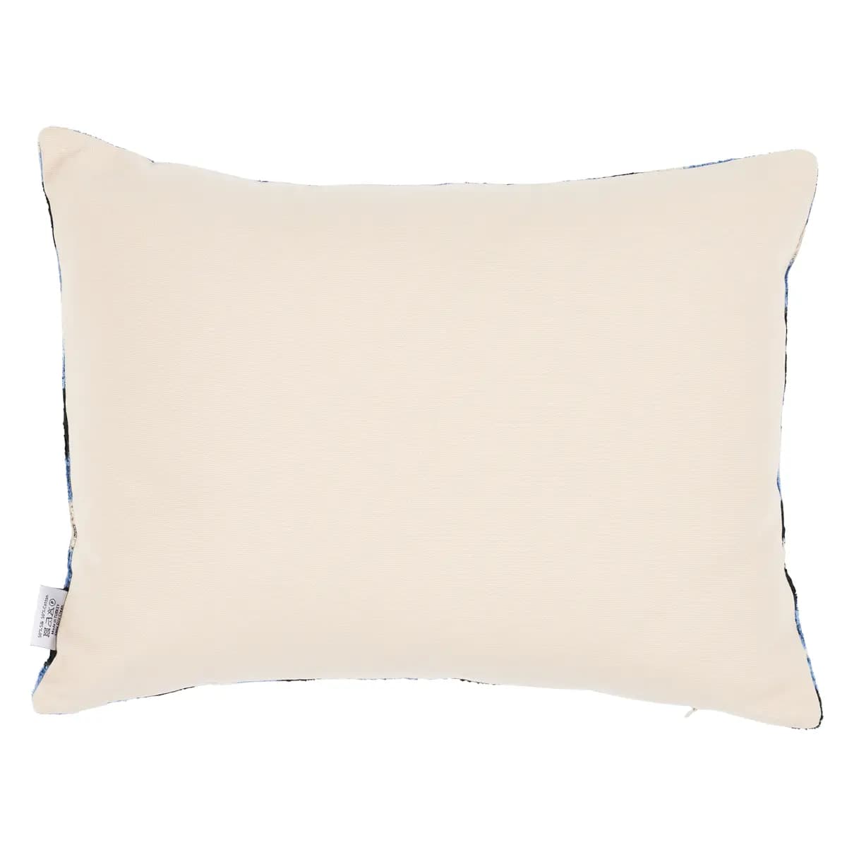 Mersin Silk Velvet Pillow_ BLUE & BLACK