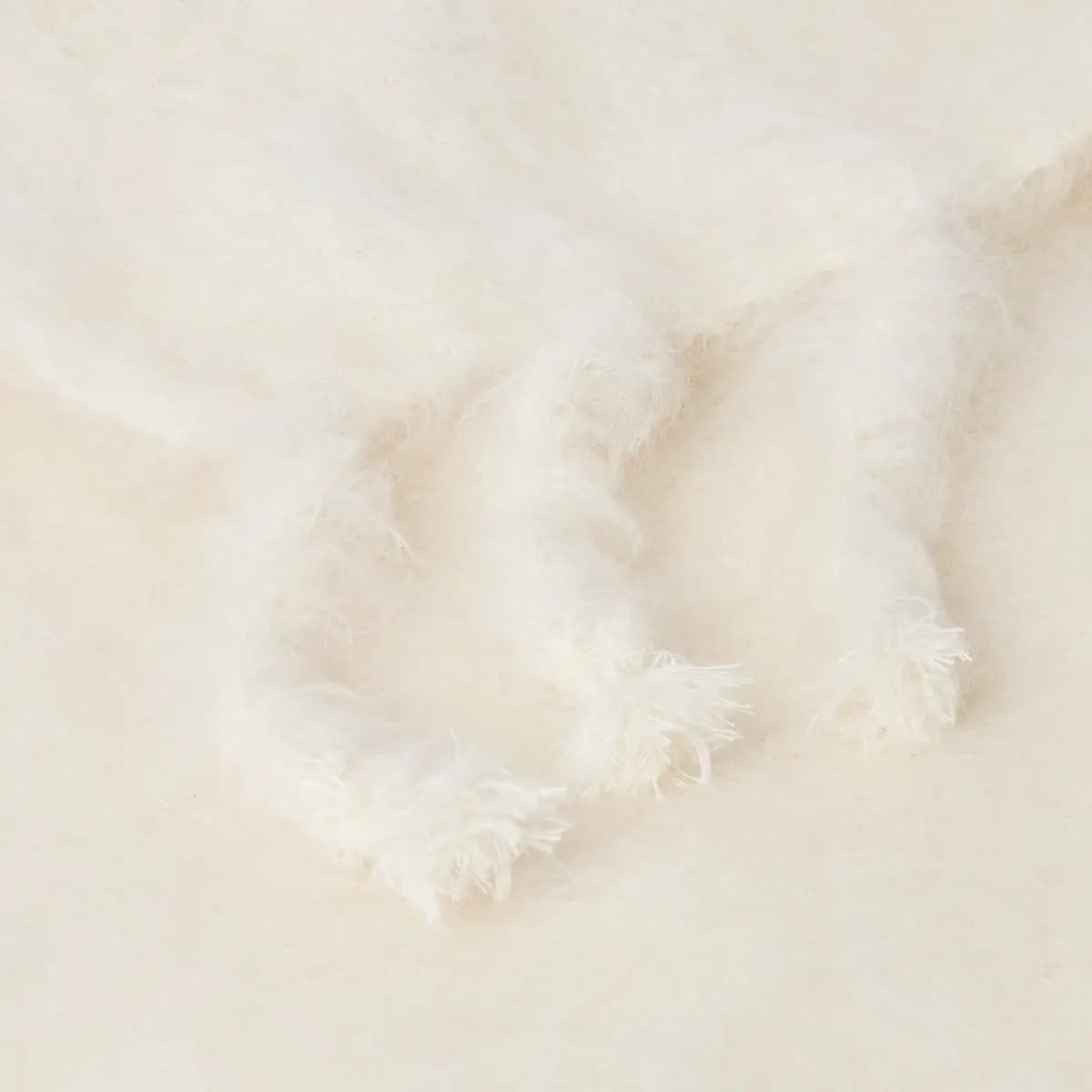 Rauma Mohair Throw_ IVORY