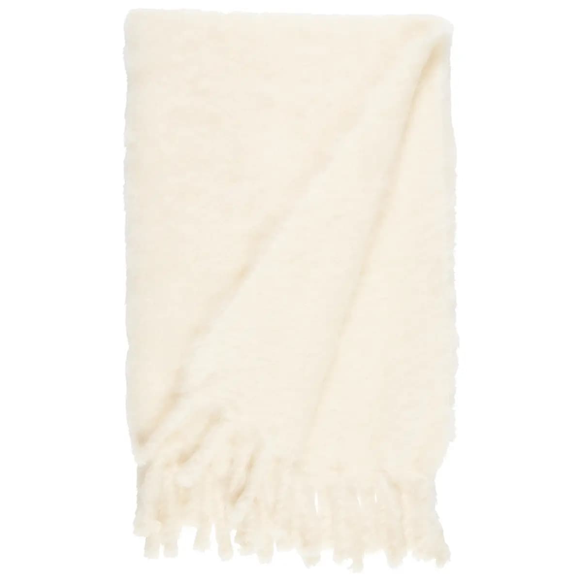 Rauma Mohair Throw_ IVORY