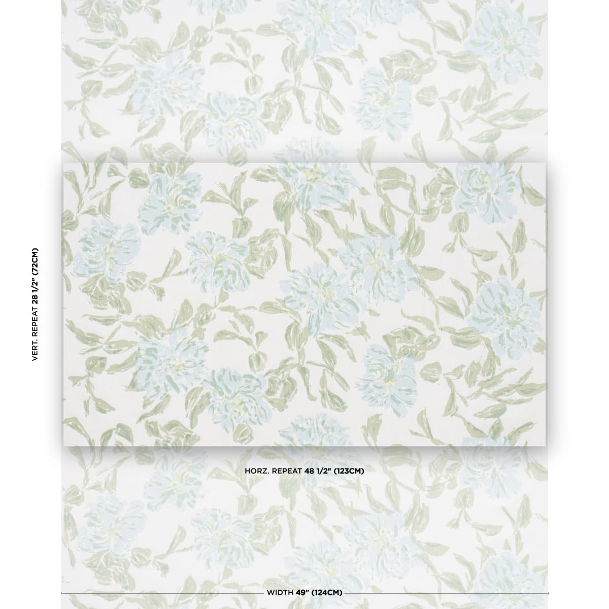 Peony_ GREEN & SOFT BLUE