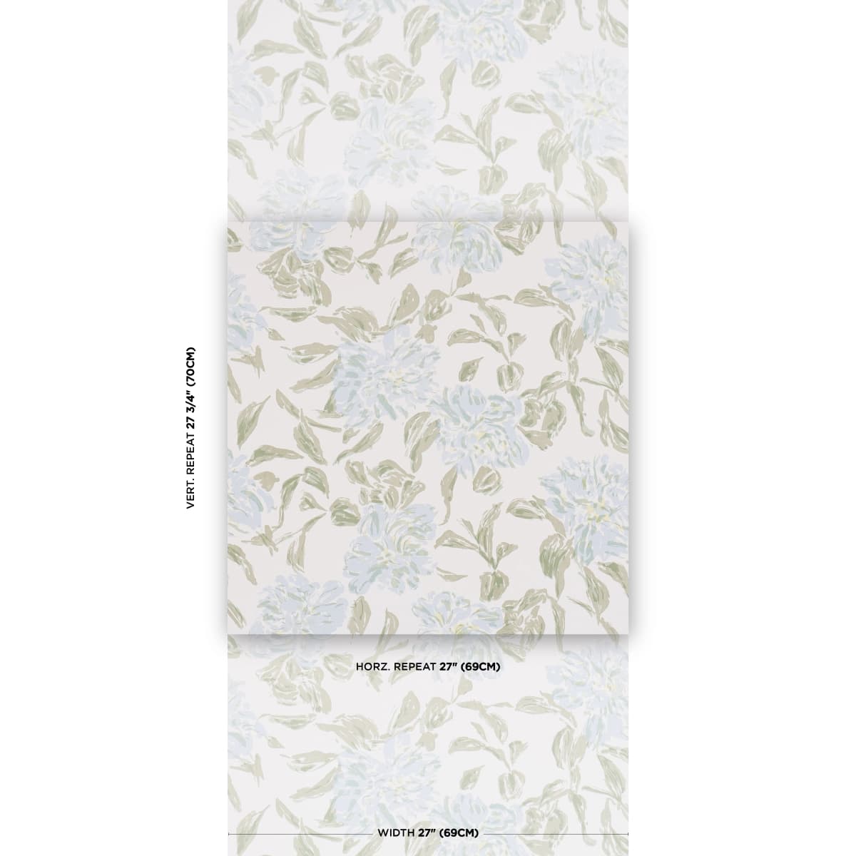 PEONY_ GREEN & SOFT BLUE