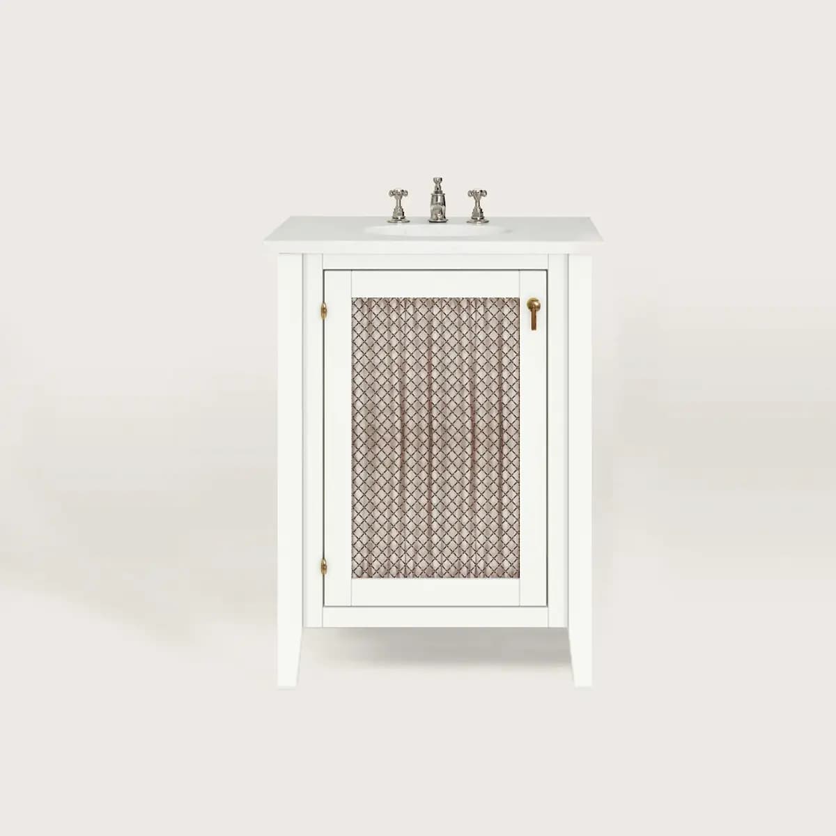 Anna Vanity with Curtain_ WHITE