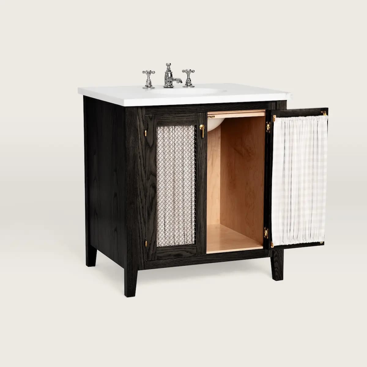 Anna Vanity with Curtain_ EBONY