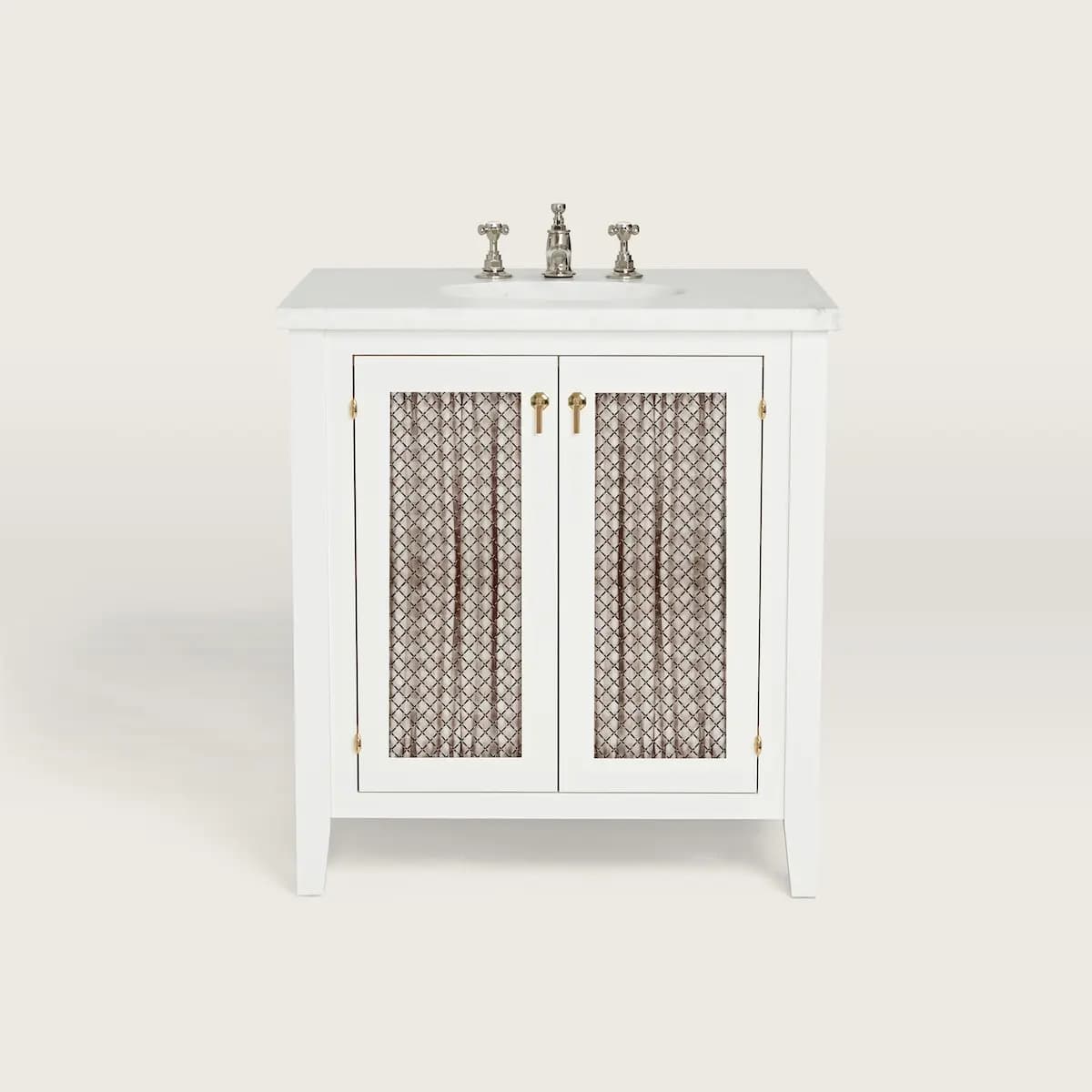 Anna Vanity with Curtain_ WHITE