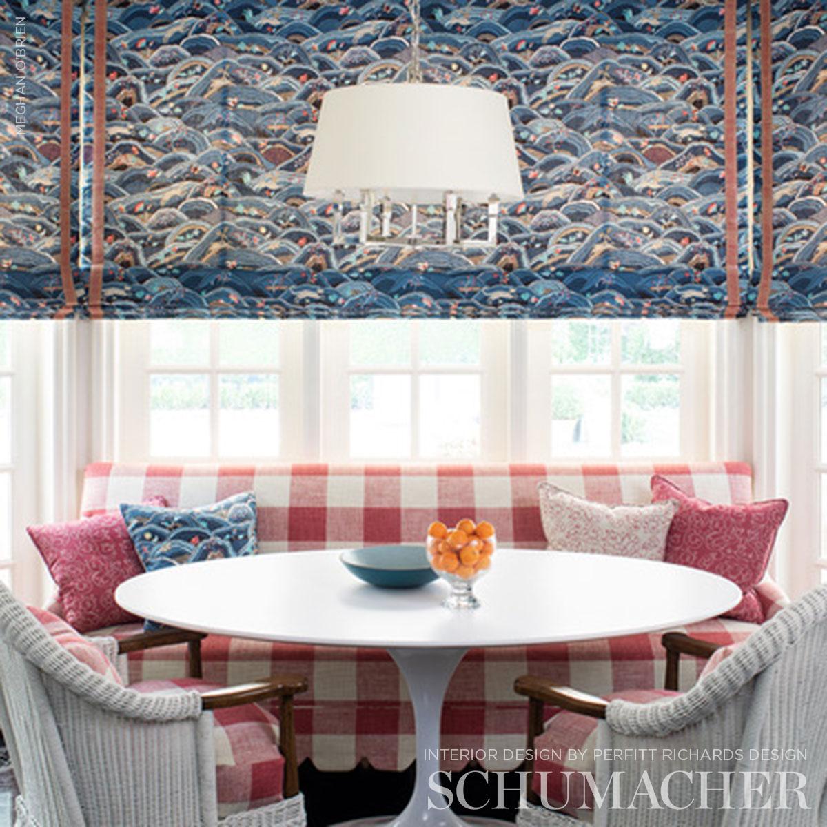 Rolling Hills - Blues Fabrics | Schumacher