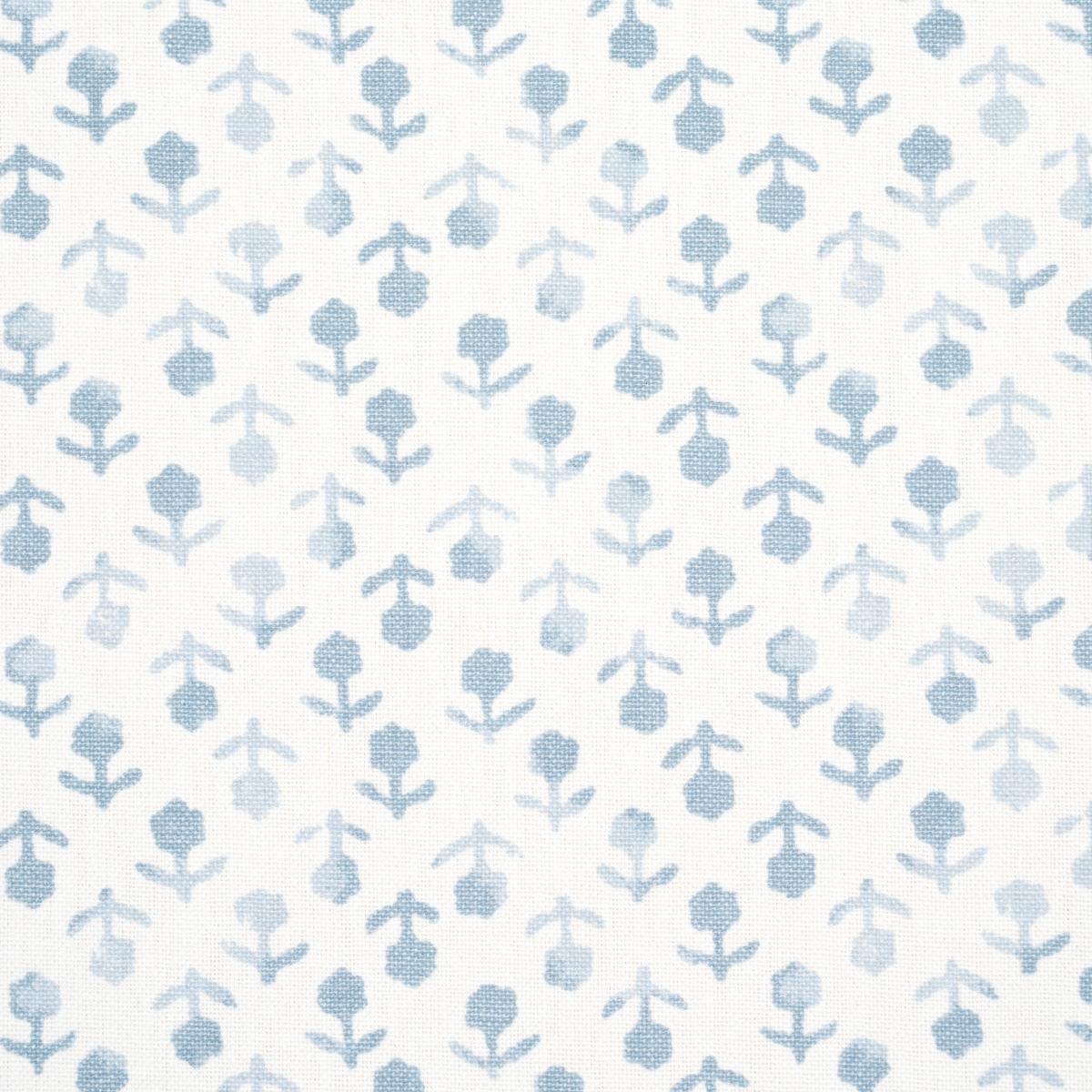 Beatriz Handprint - Sky Fabrics | Schumacher