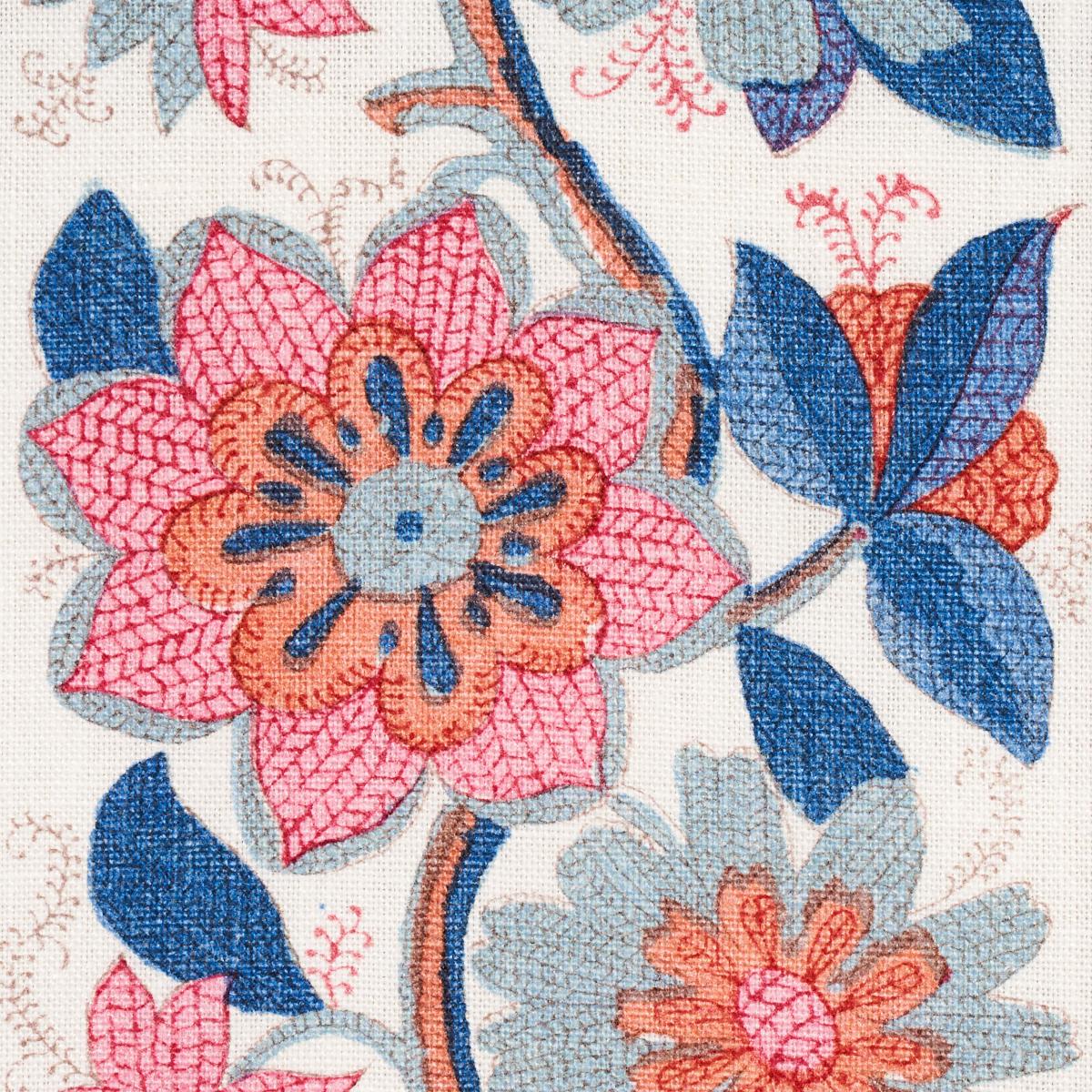 INDALI BORDERED LINEN_ROSE AND INDIGO