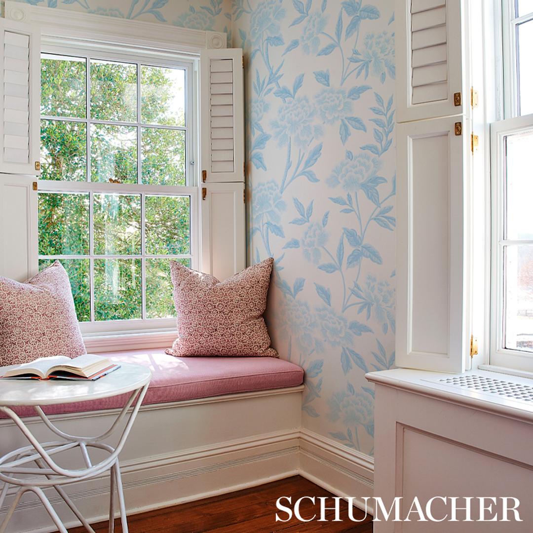 Whitney Floral - Blue Wallpapers | Schumacher