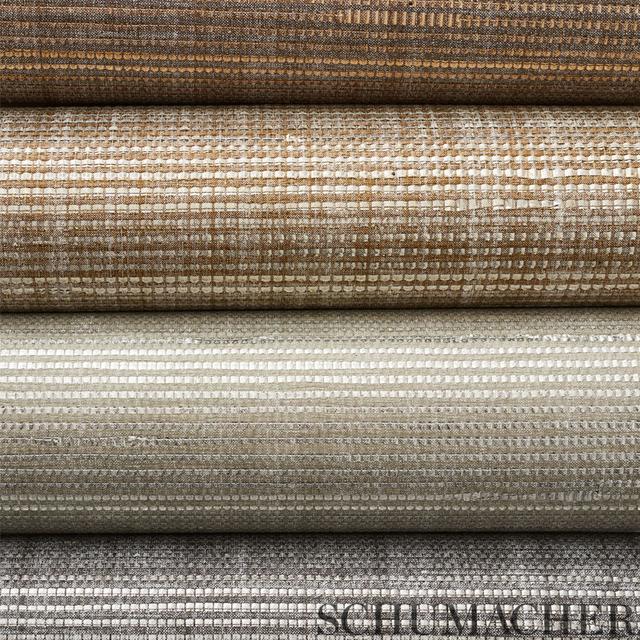 Anodized Raffia - Platinum Wallpapers | Schumacher