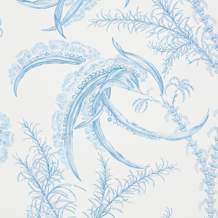 Ocean Toile - Delft Wallpapers | Schumacher