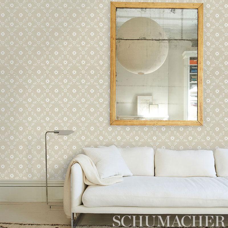 Lancaster Sand Wallpapers Schumacher